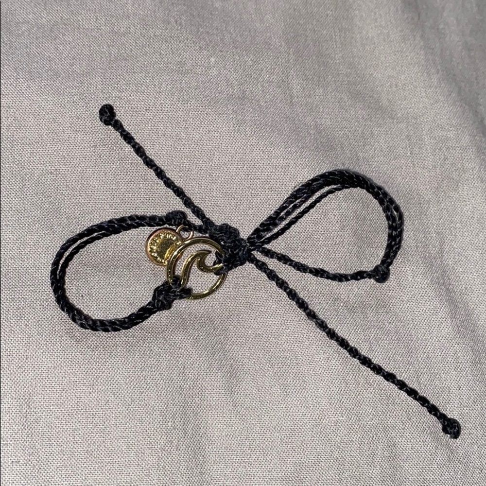 Pura Vida Black and Gold Bracelet